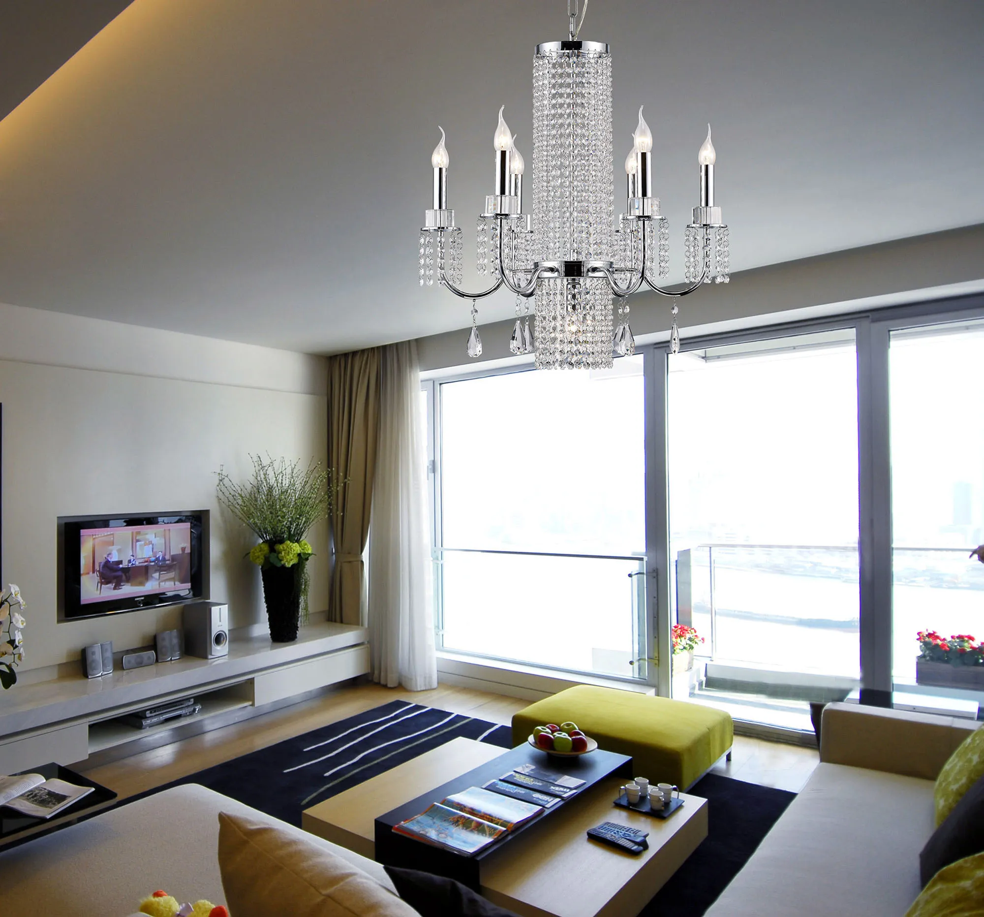 Emily Crystal Wall Lights Diyas Armed Wall Lights